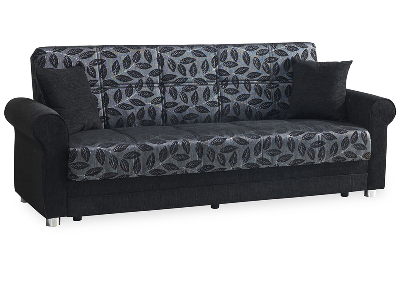 Rio Grande Black Chenille Sofabed Affordable Furniture & Carpet